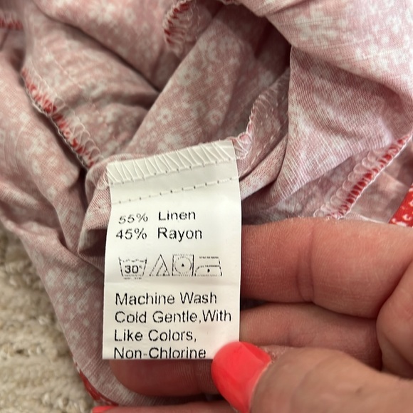 Jess Crum x Hazel & Olive Red Ditsy Floral Tiered Sleeveless Mini Dress New - Picture 4 of 8